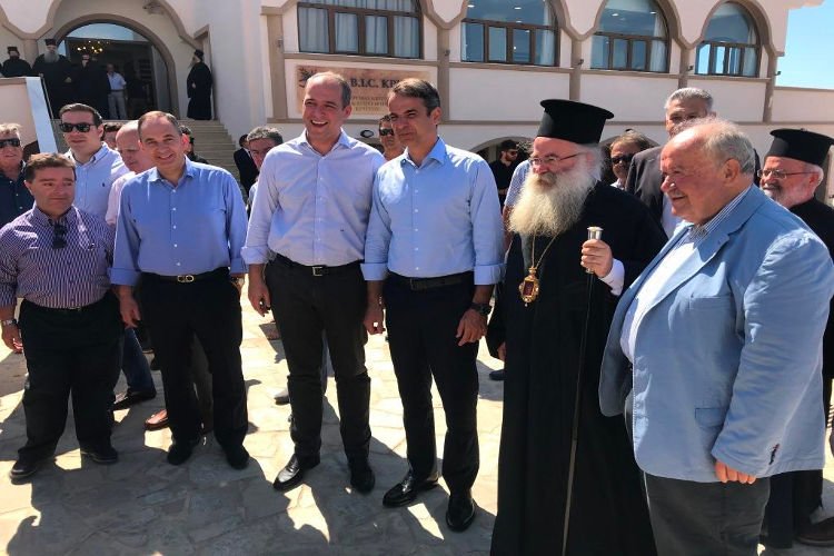 Επίσκεψη Κυριάκου Μητσοτάκη στον Μητρ. Ιεραπύτνης κ. Κύριλλο