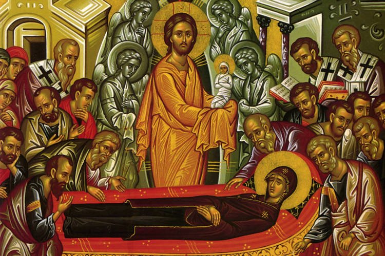 Αγρυπνία αποδόσεως της εορτής Κοιμήσεως Θεοτόκου στο Λαύριο