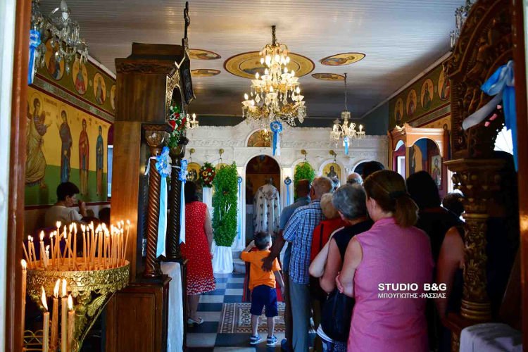 Η Εορτή της Μεταμορφώσεως του Σωτήρος στα Λευκάκια Ναυπλίου
