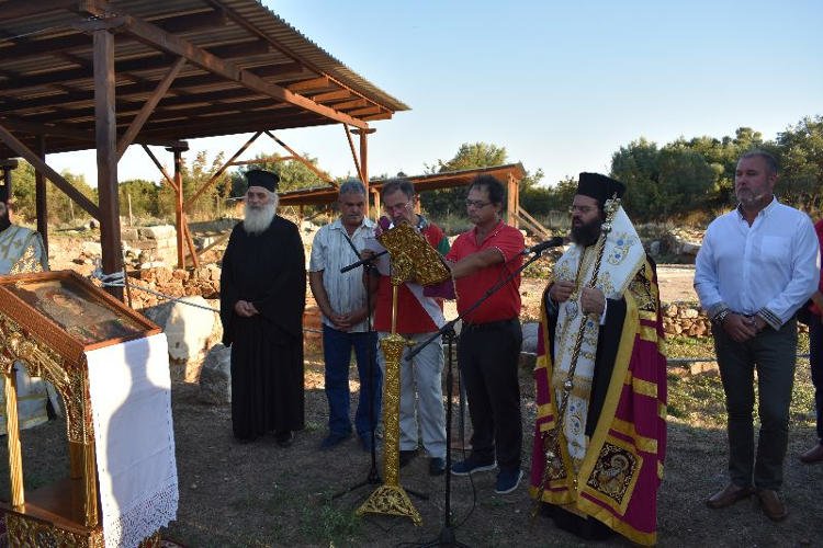 Παράκληση Παναγίας στον Αρχαιολογικό χώρο της Μαρωνείας