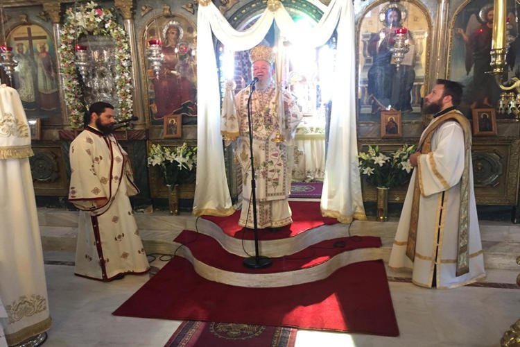 Αρχιερατική Θεία Λειτουργία στο Βασιλικό Ι.Μ. Χαλκίδος