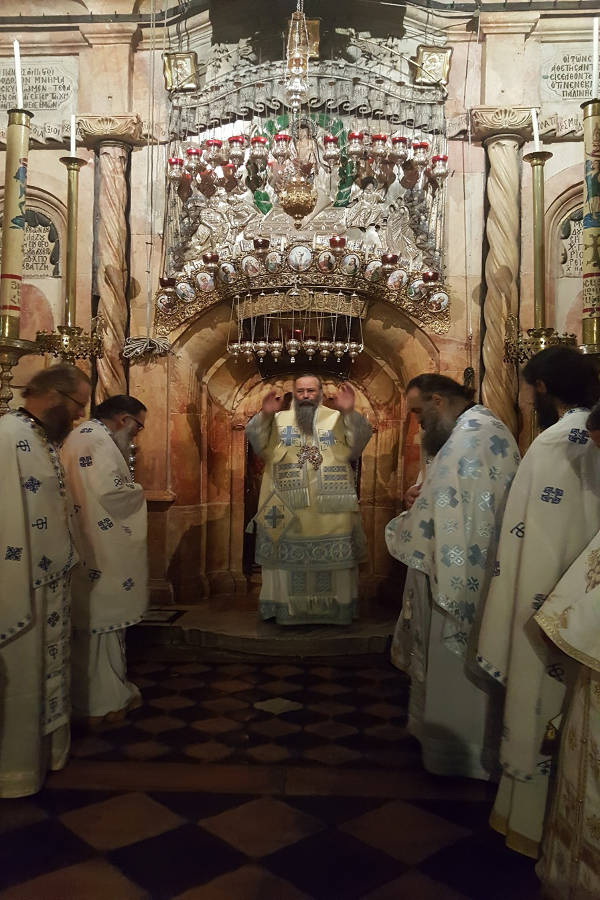 Ο Μητροπολίτης Κίτρους Γεώργιος στους Αγίους Τόπους