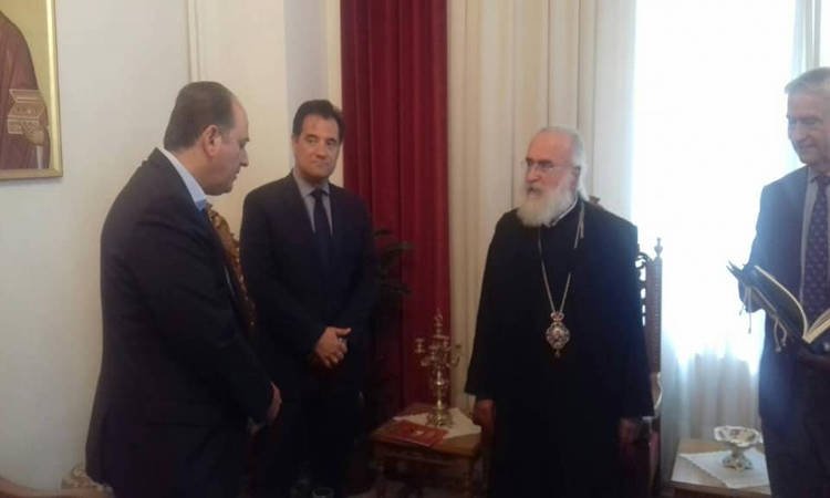 Ο Άδωνης Γεωργιάδης στον Μητροπολίτη Ξάνθης