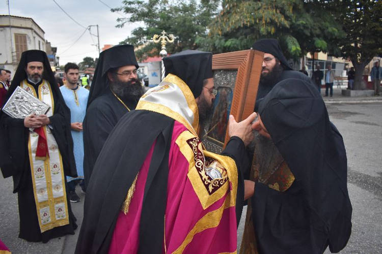 Υποδοχή Εικόνας Παναγίας Γουμερά στην Ι.Μ. Μαρωνείας