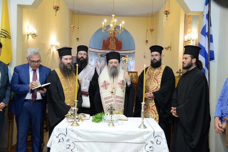 Αγιασμός στο Εκκλησιαστικό Λύκειο Πατρών.