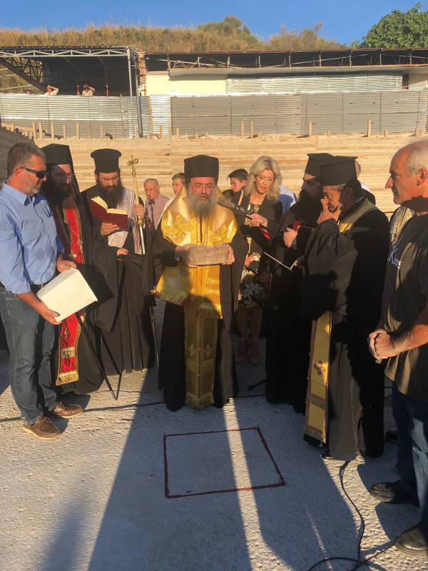 Θεμελίωση Ιερού Ναού Τιμίου Προδρόμου στην Ι.Μ. Πατρών