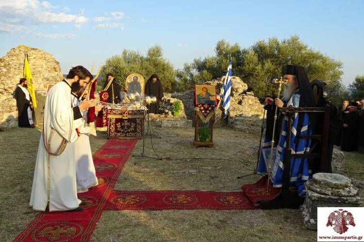 Αρχιερατικός Εσπερινός στην αρχαία Σπάρτη