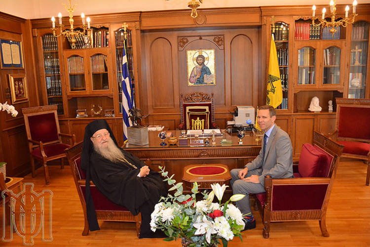 Ο νέος πρόξενος Αμερικής στον Μητροπολίτη Θεσσαλονίκης (ΦΩΤΟ)