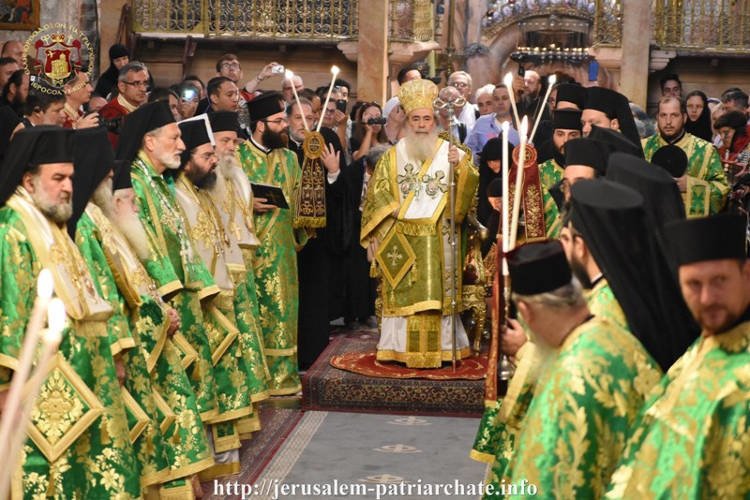 Η Ύψωση του Τιμίου Σταυρού στο Πατριαρχείο Ιεροσολύμων