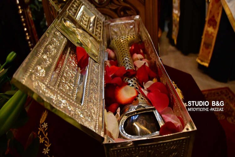 Λείψανο Αγίας Αναστασίας της Ρωμαίας στην Ι.Μ. Αργολίδος