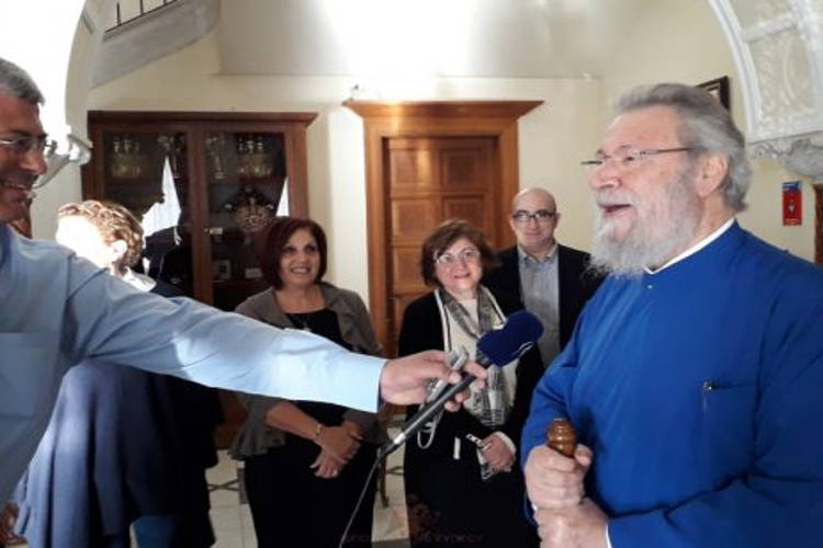 Ο Αρχιεπίσκοπος Κύπρου και πάλι στα καθήκοντα του