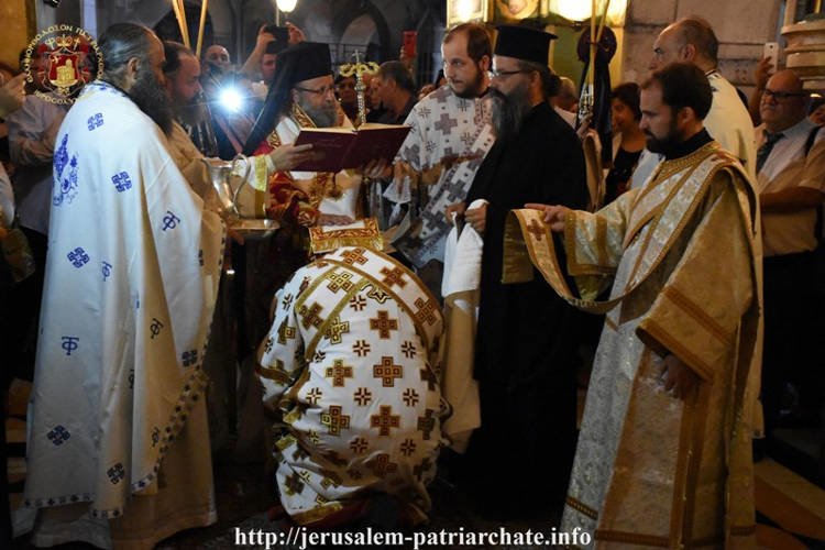 Χειροτονία Διακόνου στο Πατριαρχείο Ιεροσολύμων