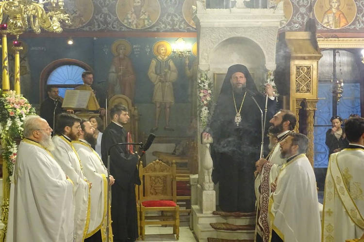 Μεθέορτος Εσπερινός Παναγίας Βουρλιώτισσας στην Ν. Φιλαδέλφεια