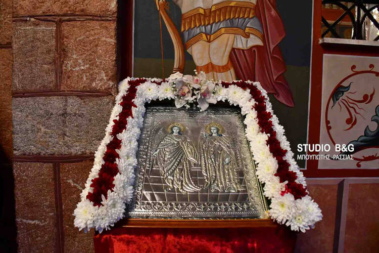 Εσπερινός Παμμεγίστων Ταξιαρχών στο Ναύπλιο