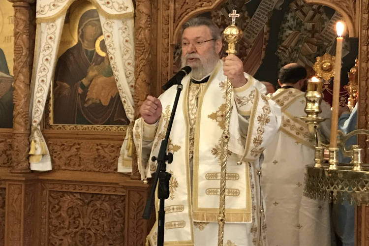 Ο Αρχιεπίσκοπος Κύπρου στη γυναικεία Μονή της Θεοτόκου στα Καμπιά
