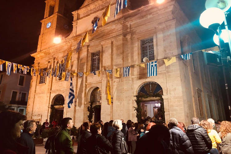Πολυαρχιερατικός Εσπερινός Εισοδίων της Θεοτόκου στα Χανιά