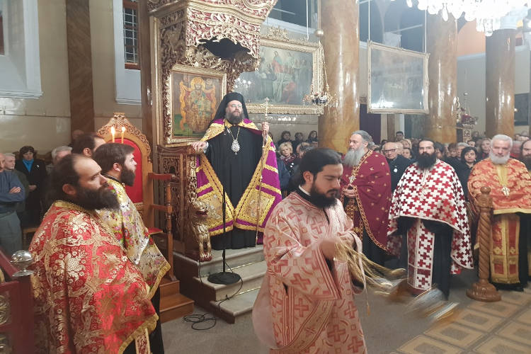 Εσπερινός εορτής Εισοδίων της Θεοτόκου στα Τρίκαλα