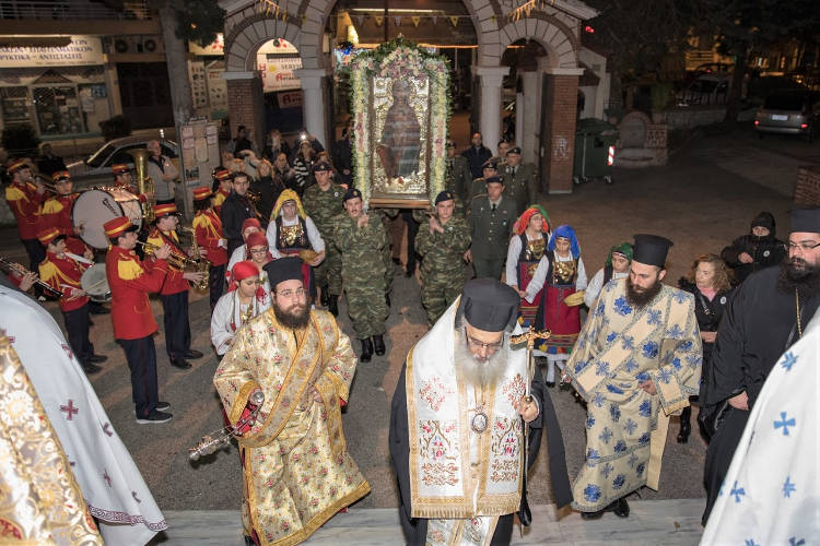 Τα Γιαννιτσά υποδέχτηκαν την Παναγία την Ελεούσα (ΦΩΤΟ)