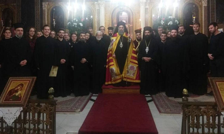 Η ακολουθία της Τριθέκτης στη Μητρόπολη Θεσσαλιώτιδος