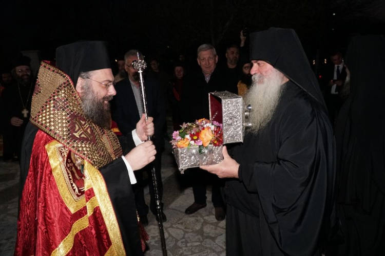 Η ενορία του Φλαμουλίου υποδέχθηκε τον Όσιο Δαυίδ τον εν Ευβοία