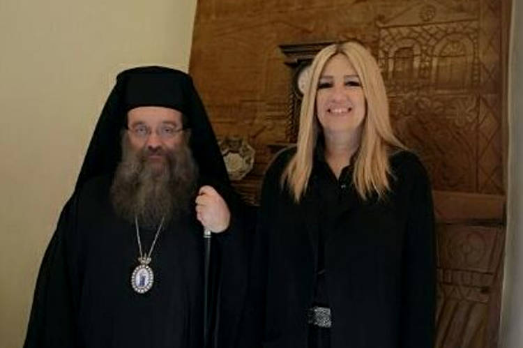 Συνάντηση Φώφης Γεννηματά με τον Μητροπολίτη Χίου