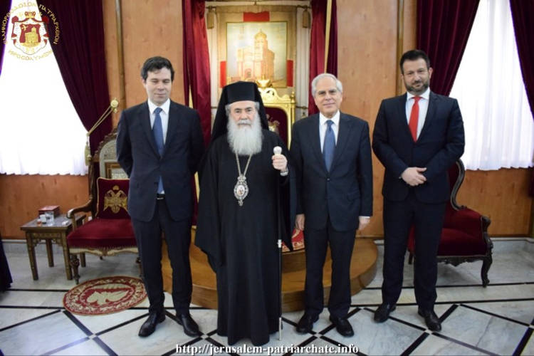 Γενικός Γραμματέας Υπουργείου Εξωτερικών Ελλάδος στο Πατριαρχείο Ιεροσολύμων
