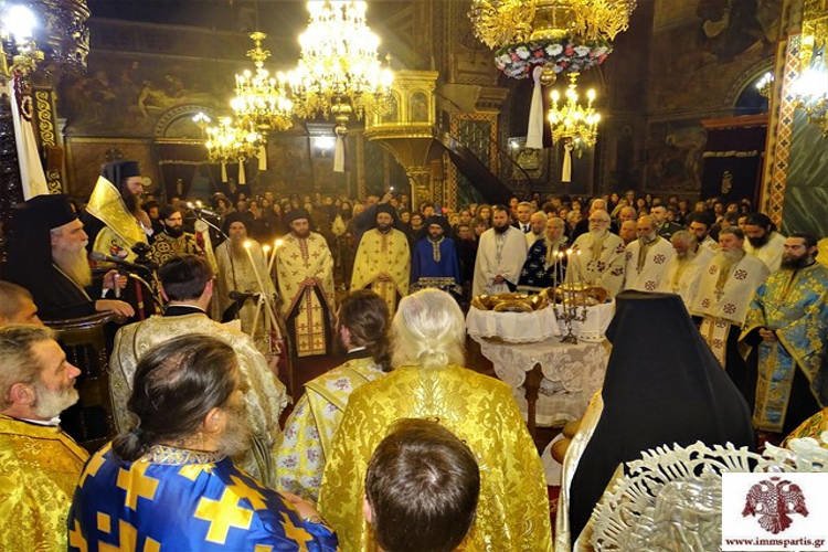 Δισαρχιερατικός Εσπερινός στο Μητροπολιτικό Ναό Σπάρτης