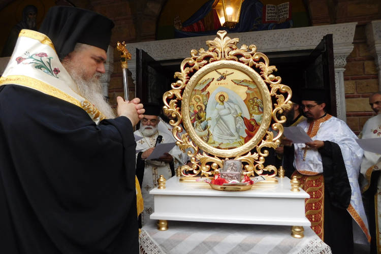 Η Υποδοχή της καρδίας του Αγίου Λουκά στην Καλαμαριά