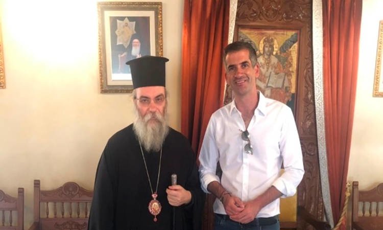 Ο Κώστας Μπακογιάννης στον Μητροπολίτη Κισάμου