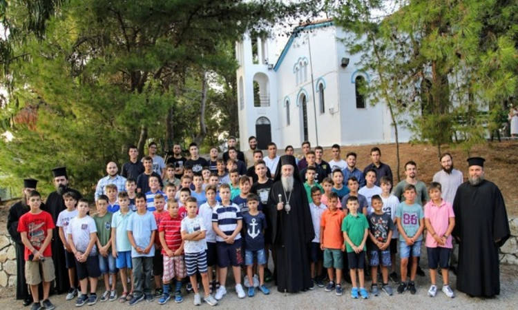 Έναρξη κατασκηνώσεως αρρένων Μητροπόλεως Ναυπάκτου (ΦΩΤΟ)