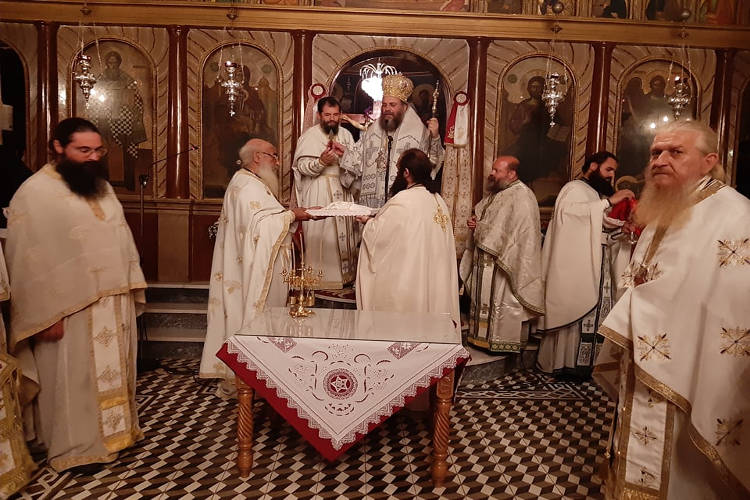 Αγρυπνία εορτής Κοιμήσεως Αγίας Άννης στο Πυργετό Τρικάλων