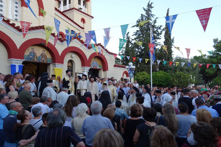 Λιτάνευση Ιεράς Εικόνος Αγίων Αναργύρων στη Νέα Ιωνία (ΦΩΤΟ)