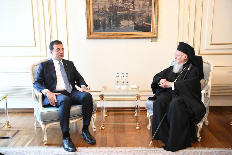 Συνάντηση Οικουμενικού Πατριάρχου με τον νέο δήμαρχο της Πόλεως Ekrem Ιmamoğlu