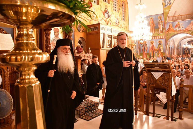 Αρχιερατικός Εσπερινός Κοιμήσεως Θεοτόκου στο Κιβέρι Αργολίδος (ΦΩΤΟ)