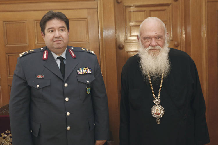 Ο νέος αρχηγός της ΕΛΑΣ στον Αρχιεπίσκοπο