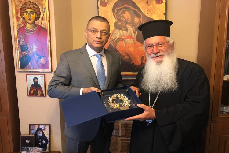 Επίσκεψη Υφυπουργού Εθνικής Άμυνας στον Μητροπολίτη Θηβών