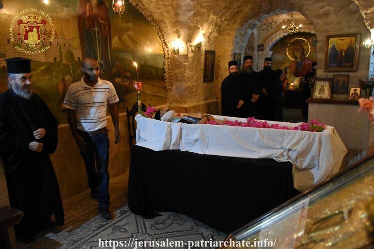 Εξόδιος Ακολουθία ηγουμένου του Σαρανταρίου Όρους Γερασίμου (ΦΩΤΟ)