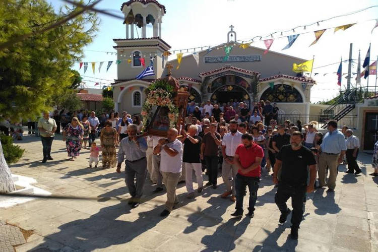 Εγκώμια στην Θεοτόκο στον Άγιο Τρύφωνα Καματερού