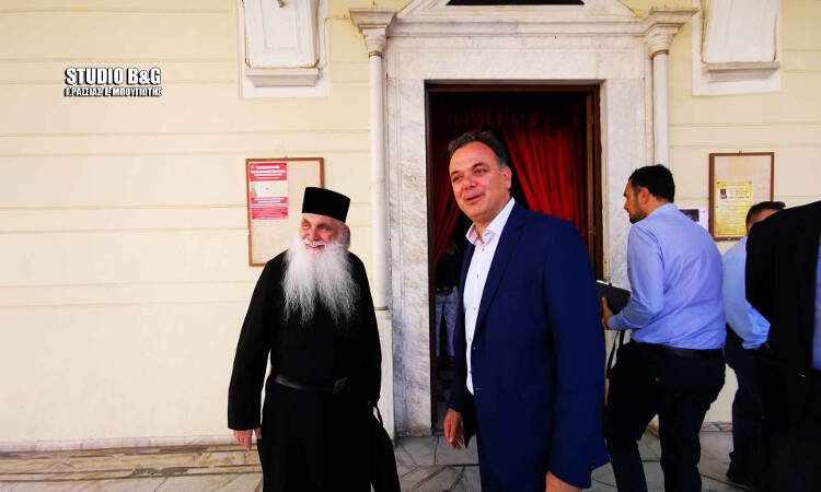 Ο Γενικός Γραμματέας του Υπουργείου Πολιτισμού σε Ναού του Ναυπλίου (ΦΩΤΟ)