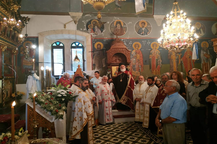 Εορτή Αγίου Ευσταθίου στη Μητρόπολη Αρκαλοχωρίου