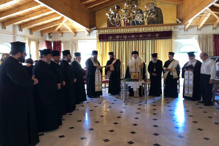 Αγιασμός στα Γραφεία της Μητροπόλεως Θηβών και Λεβαδείας