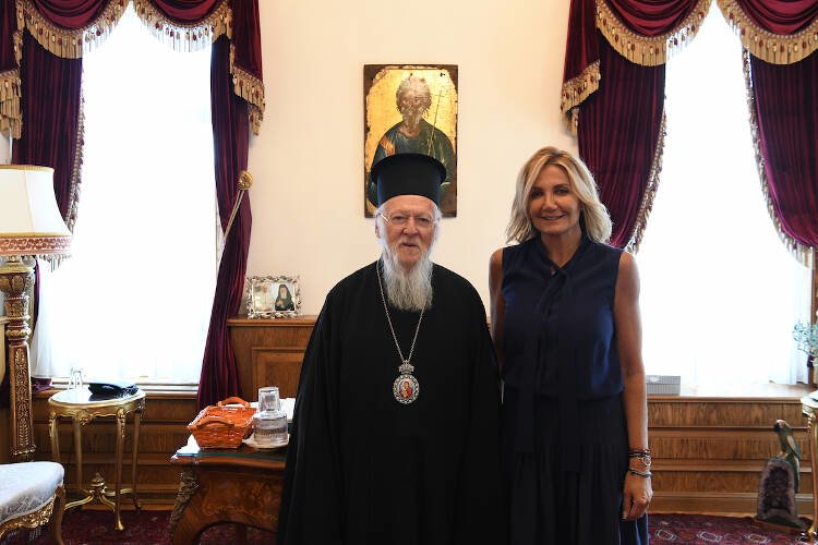 Η σύζυγος του Πρωθυπουργού στο Οικουμενικό Πατριαρχείο (ΦΩΤΟ)