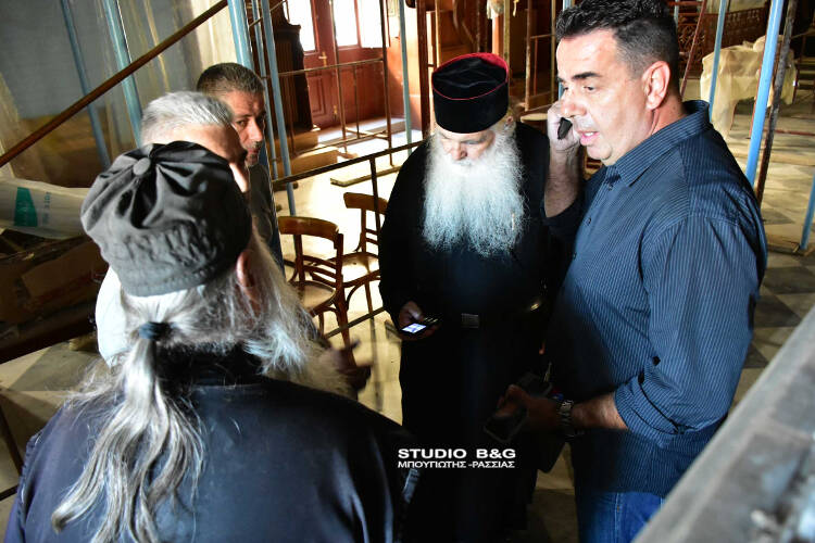 Ξεκίνησαν εργασίες συντήρησης στον Άγιο Νικόλαο Ναυπλίου (ΦΩΤΟ)