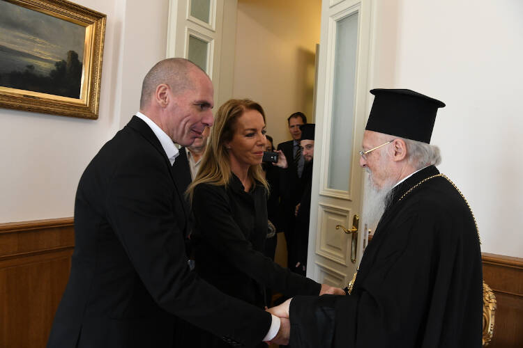 Ο Γιάνης Βαρουφάκης στο Οικουμενικό Πατριαρχείο (ΦΩΤΟ)