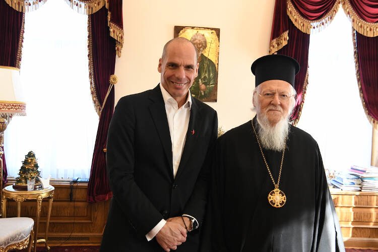 Ο Γιάνης Βαρουφάκης στο Οικουμενικό Πατριαρχείο (ΦΩΤΟ)