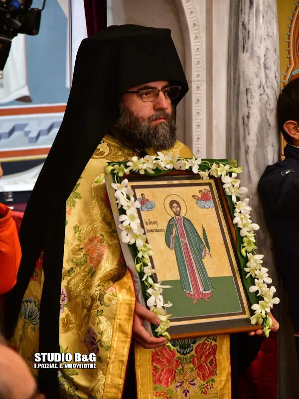 Εσπερινός για τον Πολιούχο του Ναυπλίου Άγιο Αναστάσιο (ΦΩΤΟ)