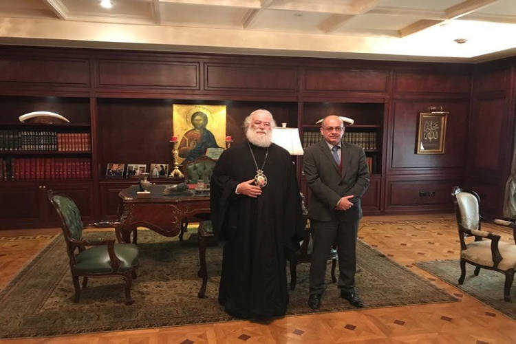 Ο Πατριάρχης Αλεξανδρείας υπεδέχθη τον νέο Πρέσβη της Κύπρου