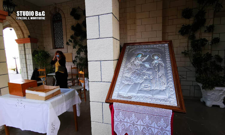 Ο εορτασμός του Ευαγγελισμού στον άδειο Ναό της Ευαγγελίστριας στο Ναύπλιο (ΦΩΤΟ)