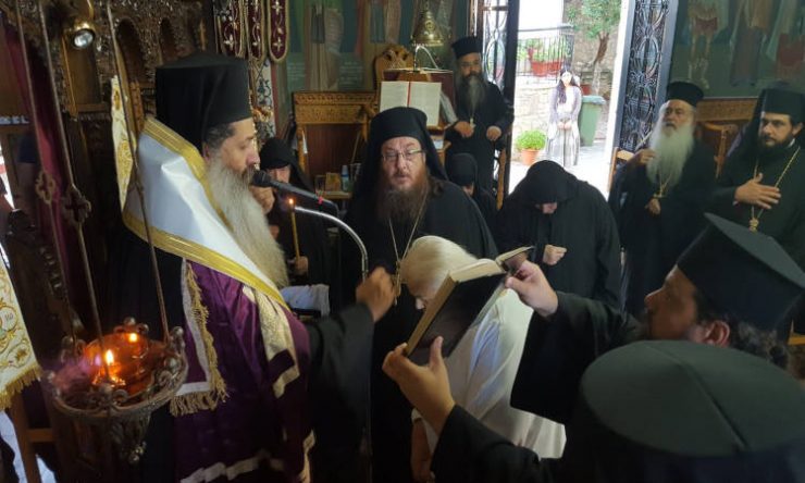 Μεγαλοσχημία Μοναχής στη Μονή Αγίου Γεωργίου Μαλεσίνης