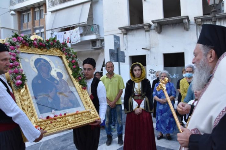 Η Χαλκίδα υποδέχτηκε την Παναγία του Τιχβίν